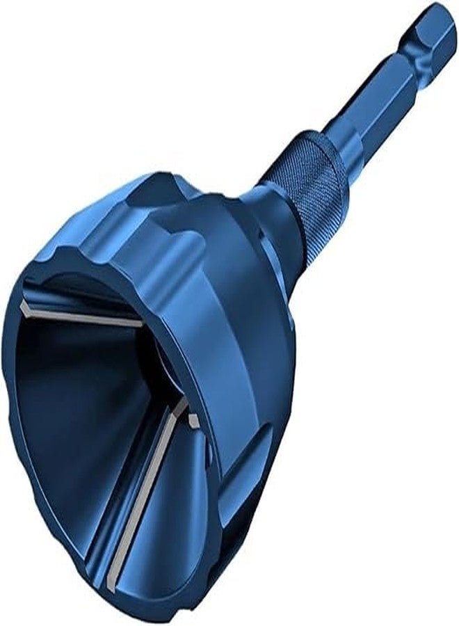 JIGVA Chamfer Deburring Tool Bit for Bolts | Quick Release External Burr Remover with Hex Shank | Edge Repair & Chamfering Tool for Steel, Aluminum, Metal & Wood (1 Pc) - Image 1